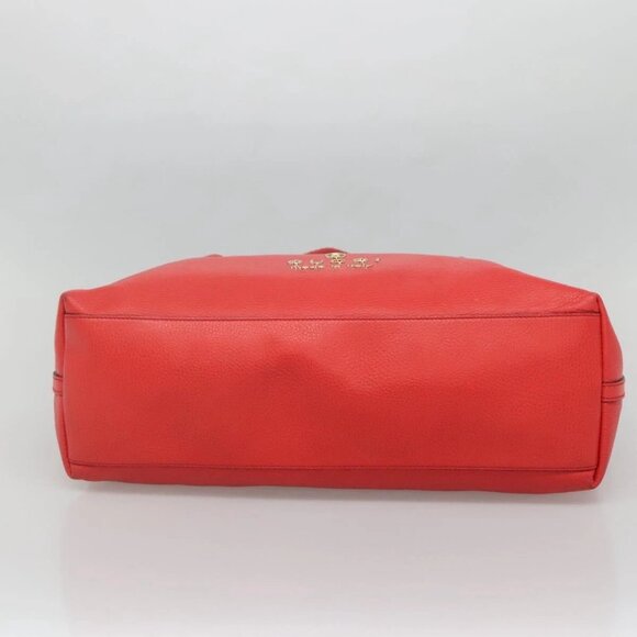 GUCCI Tote Bag Leather Outlet Red Gold 380118 - Picture 5 of 16